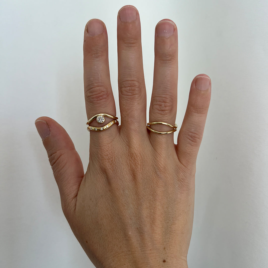 Soft Eye Diamond Ring