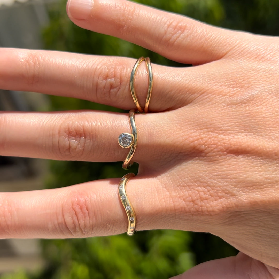 Soft Eye Diamond Ring